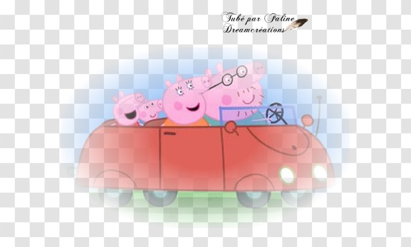 Daddy Pig YouTube Animated Cartoon Film The New Car - Pink - Youtube Transparent PNG