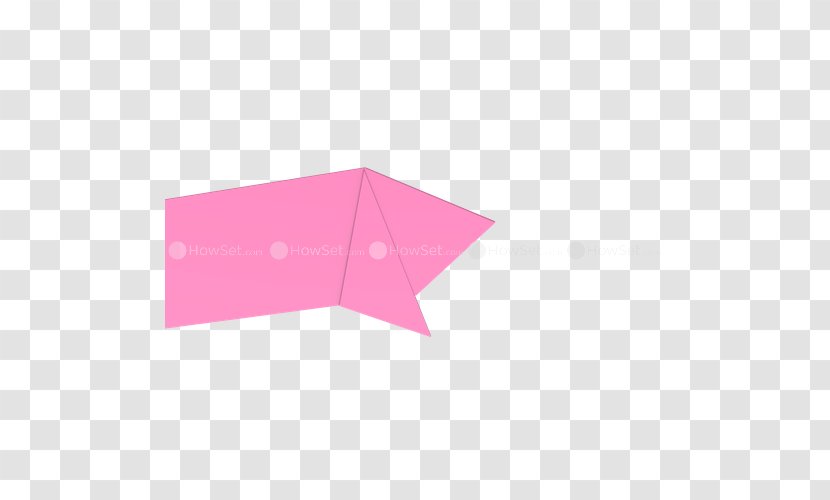 Line Angle Pink M Origami - Half Fold Transparent PNG