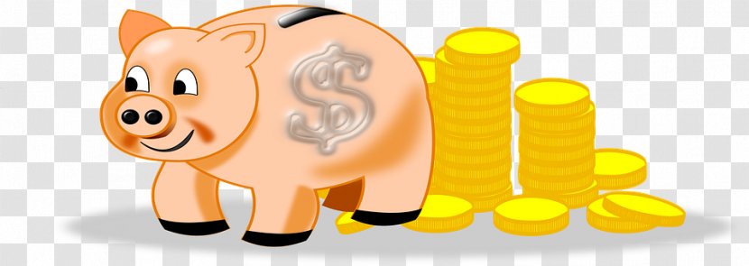 Piggy Bank Money Coin Saving - Red Transparent PNG