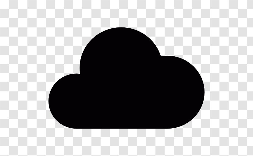 Cloud Computing Clip Art - Black And White Transparent PNG