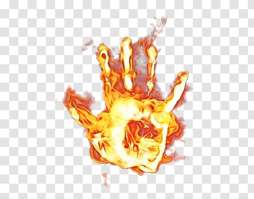 Fire Flame - Hand Transparent PNG