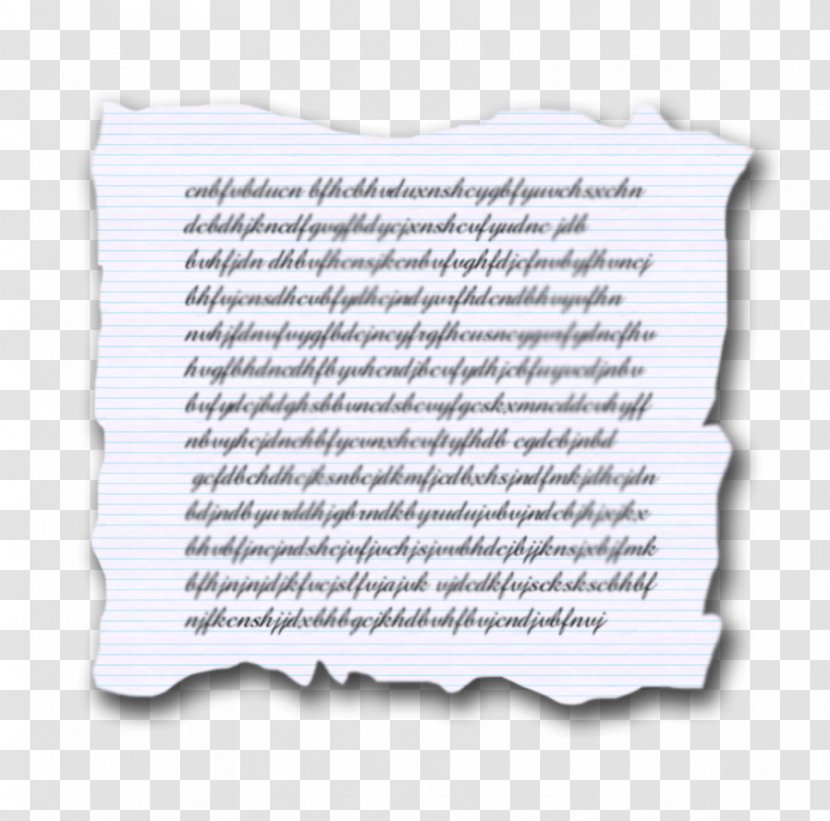 Paper Handwriting Text - Deviantart - Papel Transparent PNG