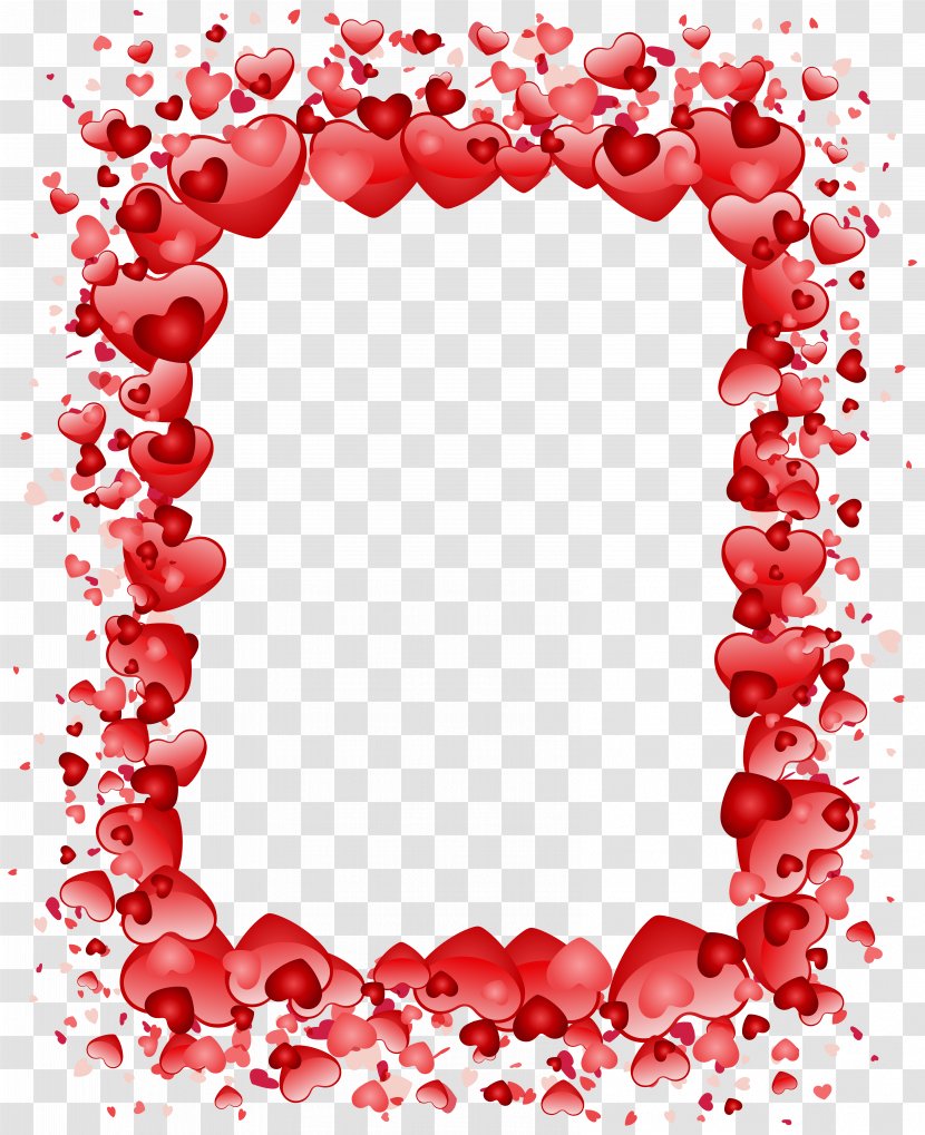 Valentine's Day Heart Clip Art - Party - Hearts Border Transparent PNG Image Transparent PNG