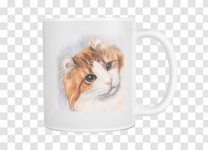 American Curl Whiskers Kitten Mug Coffee - Carnivoran Transparent PNG