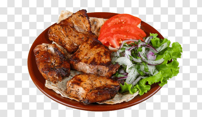 Tandoori Chicken Shashlik Kebab Barbecue Mixed Grill - Dish Transparent PNG