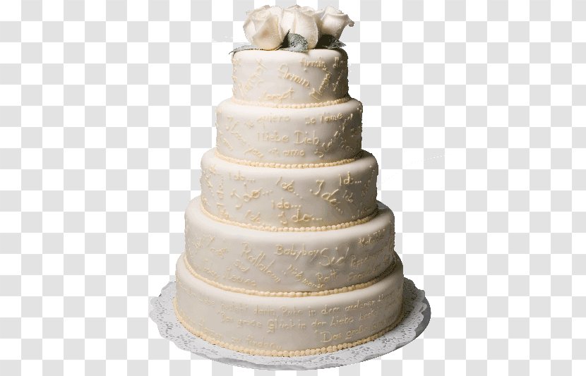 Wedding Cake Torte Buttercream - Cafe Transparent PNG
