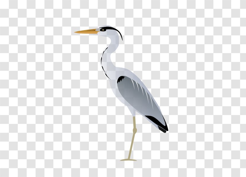 Bird Grey Heron Egret Flamingos Clip Art - Crane Transparent PNG