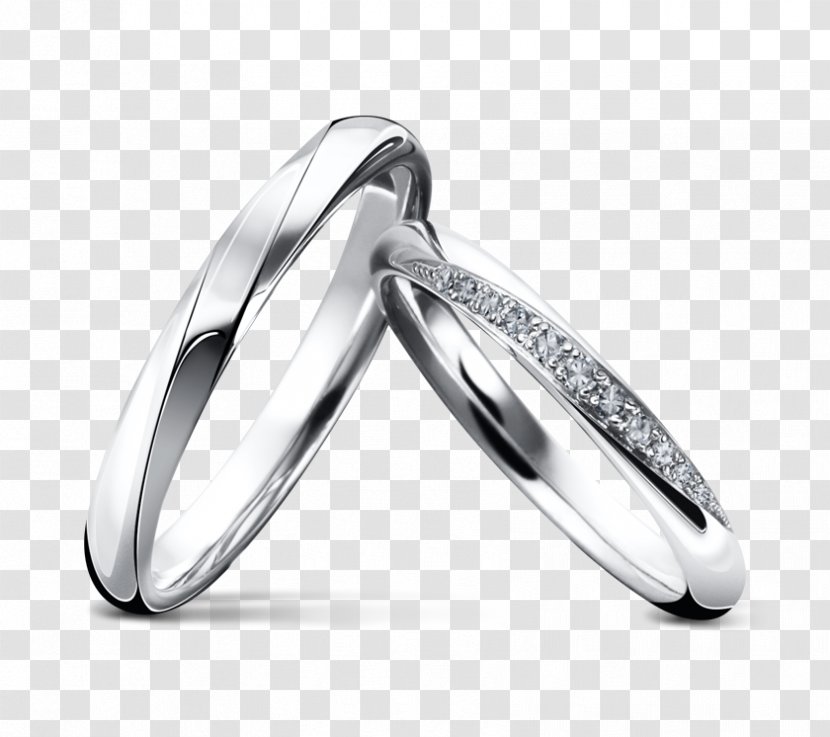 Wedding Ring Engagement Diamond - White - Couple Rings Transparent PNG