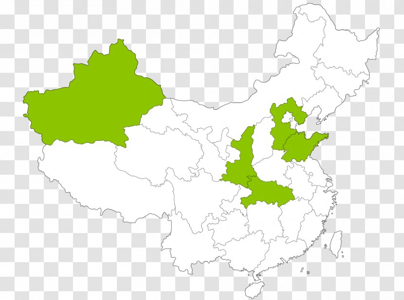 Flag Of China Map Autonomous Regions - Area - COTTON Transparent PNG