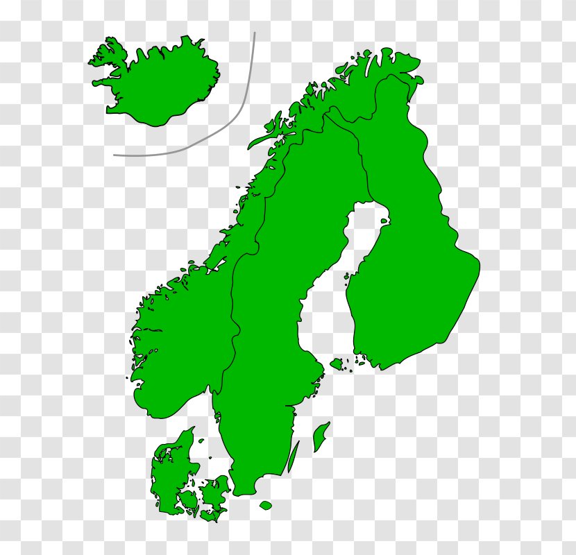 Sweden Vector Map Clip Art - Tree Transparent PNG