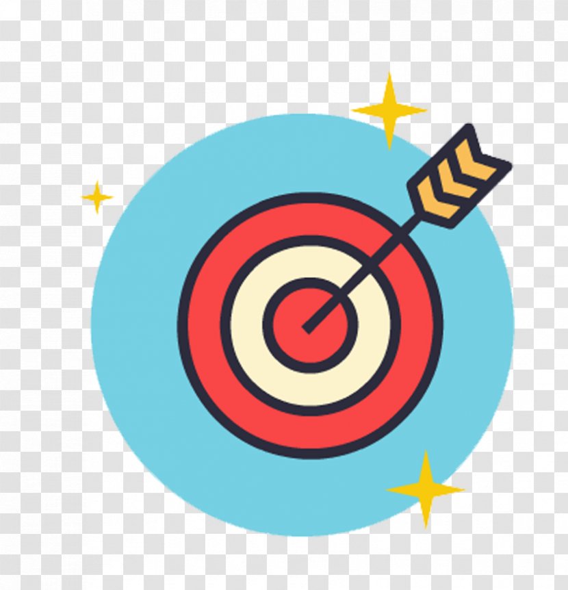 Bullseye Darts ICO Icon - Target Archery - Illustration Transparent PNG