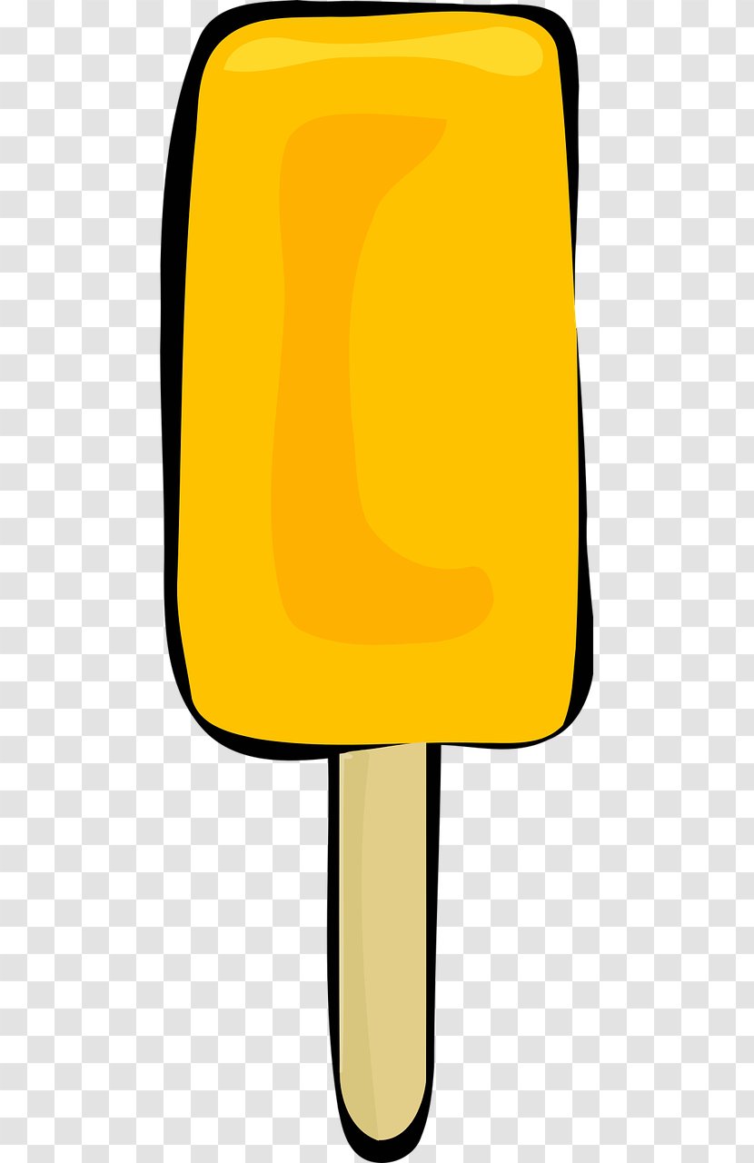 Ice Cream Lollipop Pop - Yellow Popsicles Transparent PNG
