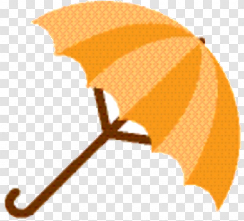 Umbrella Cartoon - Orange Transparent PNG