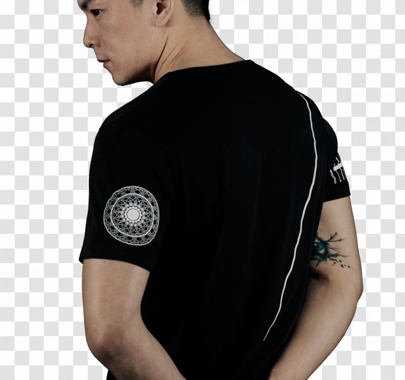Black M T-shirt Shoulder Sleeve Font - Hong Kong Style Classics Transparent PNG