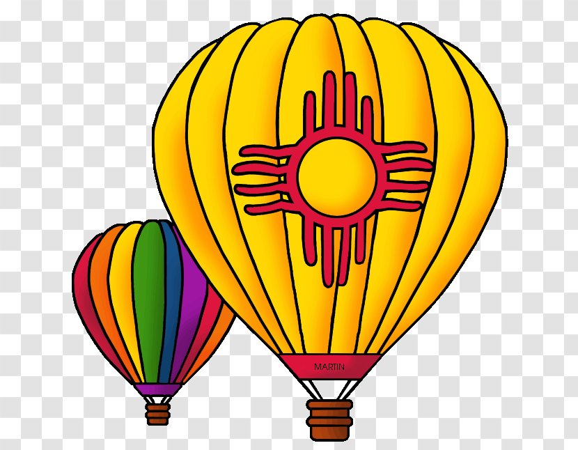 New Mexico Clip Art - Hot Air Balloon - Aircraft Clipart Transparent PNG