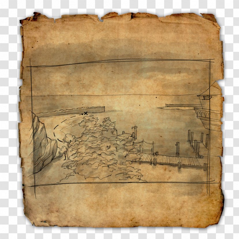Elder Scrolls Online: Clockwork City Treasure Map World - Old Transparent PNG