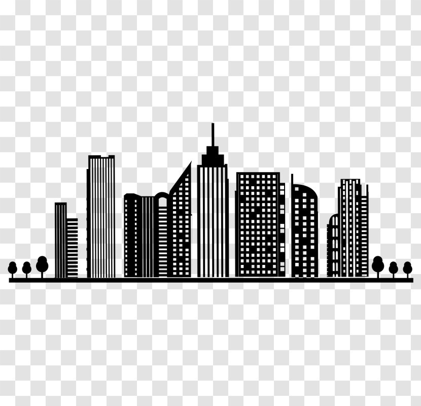 Skyline Building Silhouette City Paper - Real Estate Transparent PNG