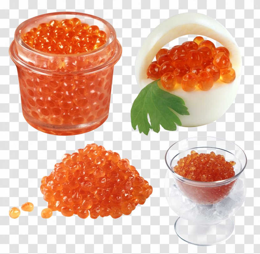 Caviar Chum Salmon Sockeye Pink Roe - Red Fish Transparent PNG