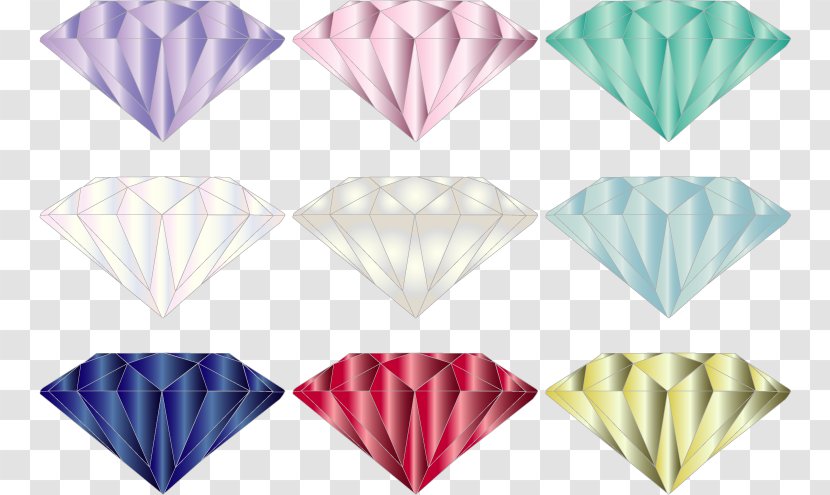 Diamond Euclidean Vector Clip Art - Paper - Precious Diamonds Transparent PNG