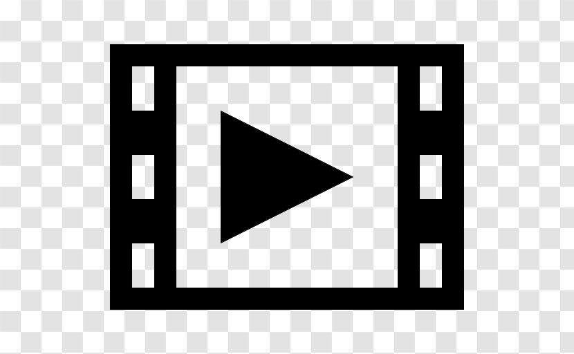 Filmstrip Cinema Icon - White - Film Transparent PNG
