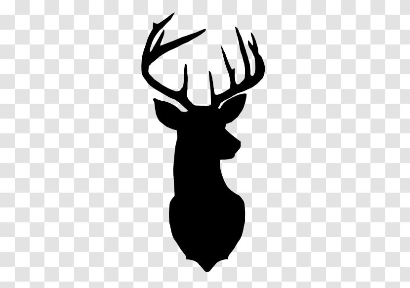 White-tailed Deer Clip Art Reindeer Silhouette - Long Transparent PNG