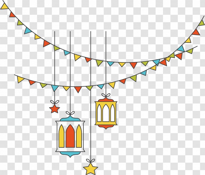 Festival Wallpaper - New Year - Flags Hanging Posters Of Eid Al Adha Transparent PNG