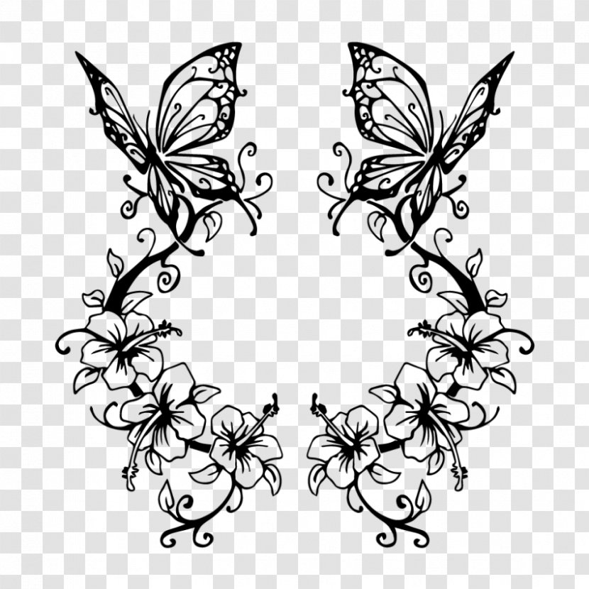 Tattoo Butterfly Drawing Flash Cover-up - Idea Transparent PNG