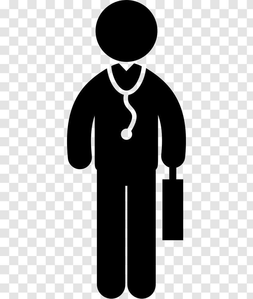 Physician Medicine Vector Graphics - Black - Doctor Cartoon Svg Transparent PNG