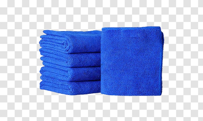 Towel Car Microfiber Textile Washing - Electric Blue - Auto Clean Transparent PNG