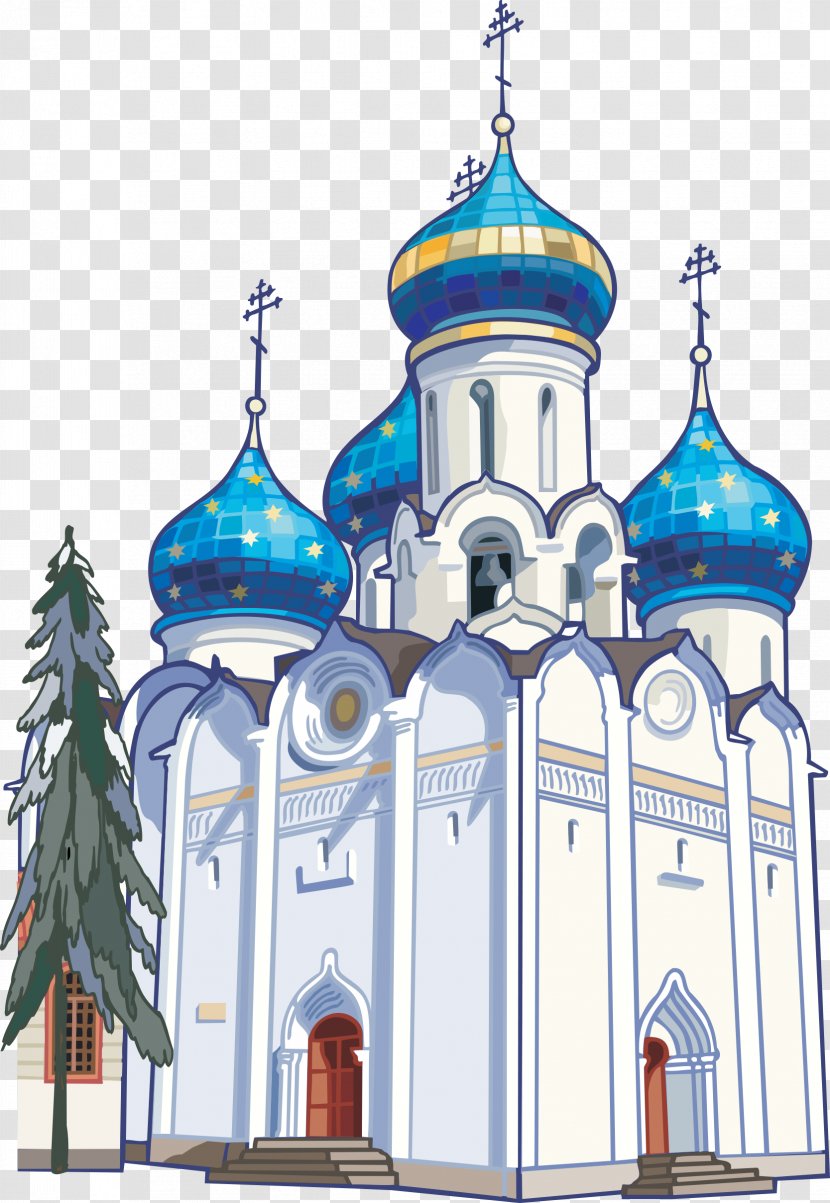 Russia Temple Church Clip Art - Drawing - Castle Transparent PNG