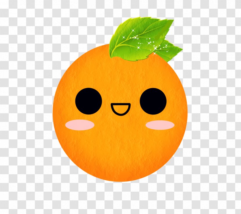 Mandarina Kavaii Orange Clip Art - Pumpkin - Kawaii Transparent PNG