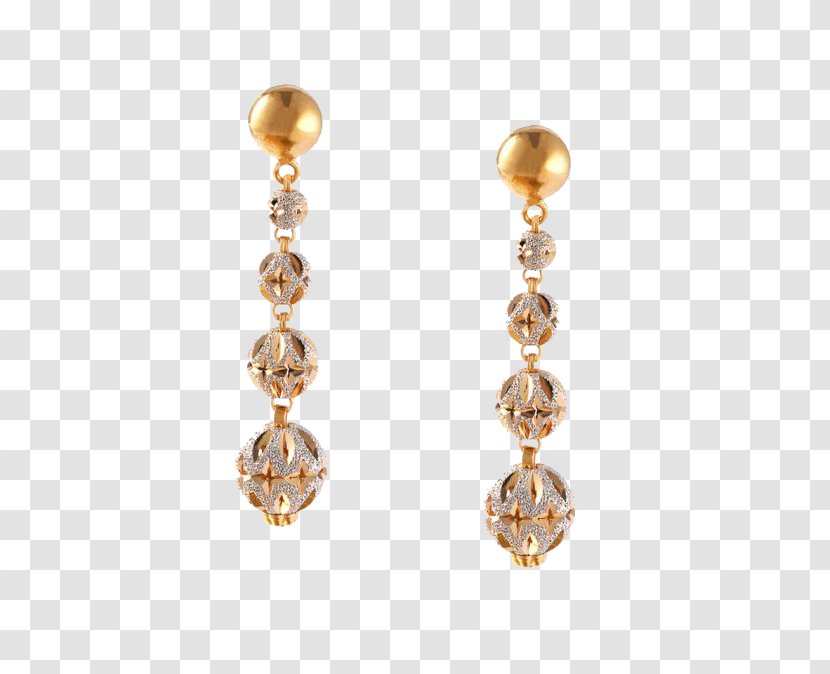 Earring Jewellery Gold Carat - Indian Transparent PNG