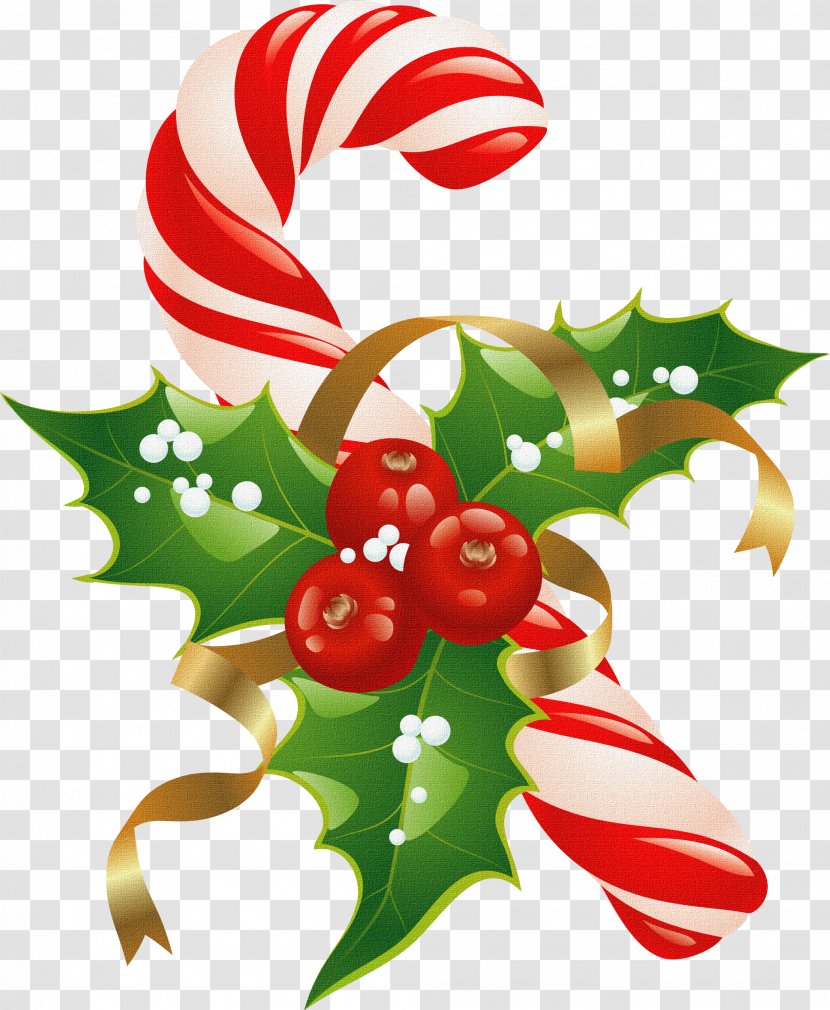 Christmas Decoration Bag Clip Art - Floral Design - Bonbones Transparent PNG