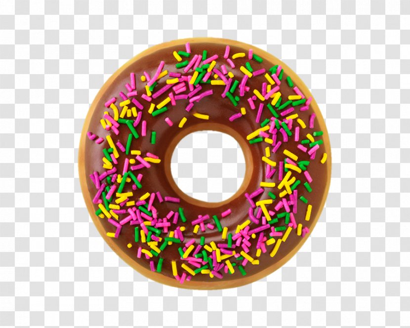 Donuts Frosting & Icing Krispy Kreme Sprinkles Chocolate - Dunkin Transparent PNG
