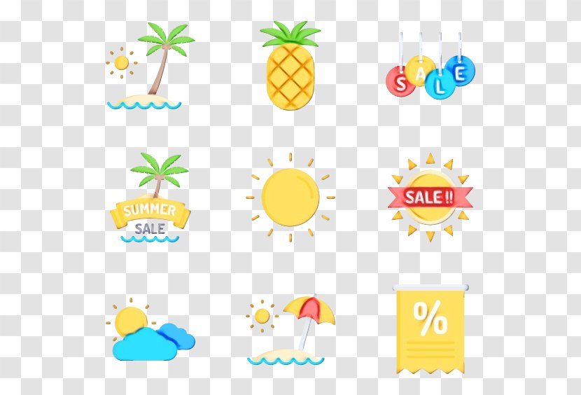 Clip Art Product Line Fruit - Pineapple Transparent PNG
