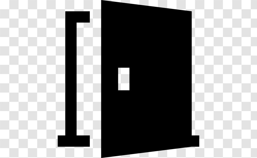 Black And White Symbol Rectangle - Door Transparent PNG