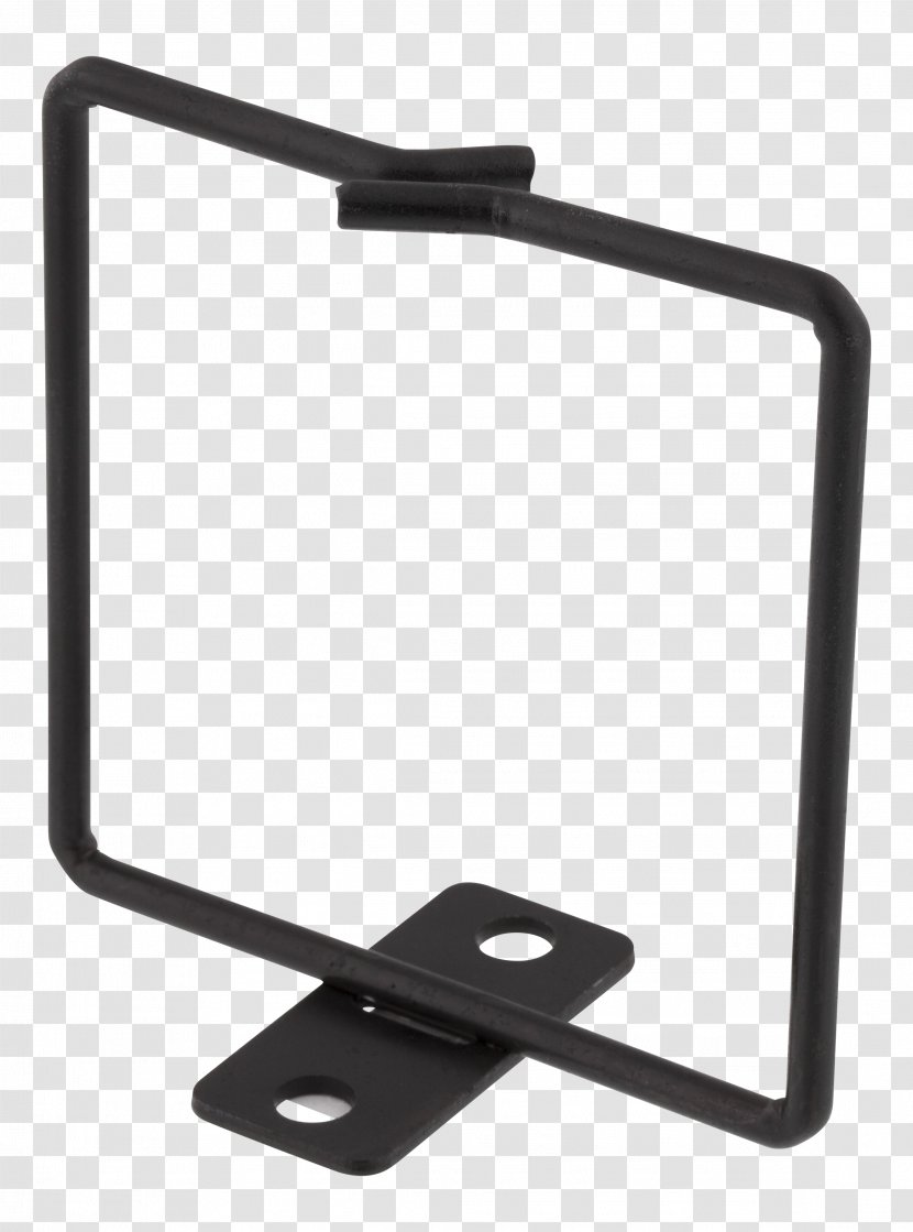 Rectangle Computer Monitor Accessory Hardware - Black - Metal Hook Transparent PNG