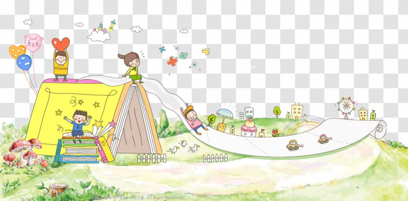 South Korea Web Template Design Illustration - Child Page Elements Transparent PNG