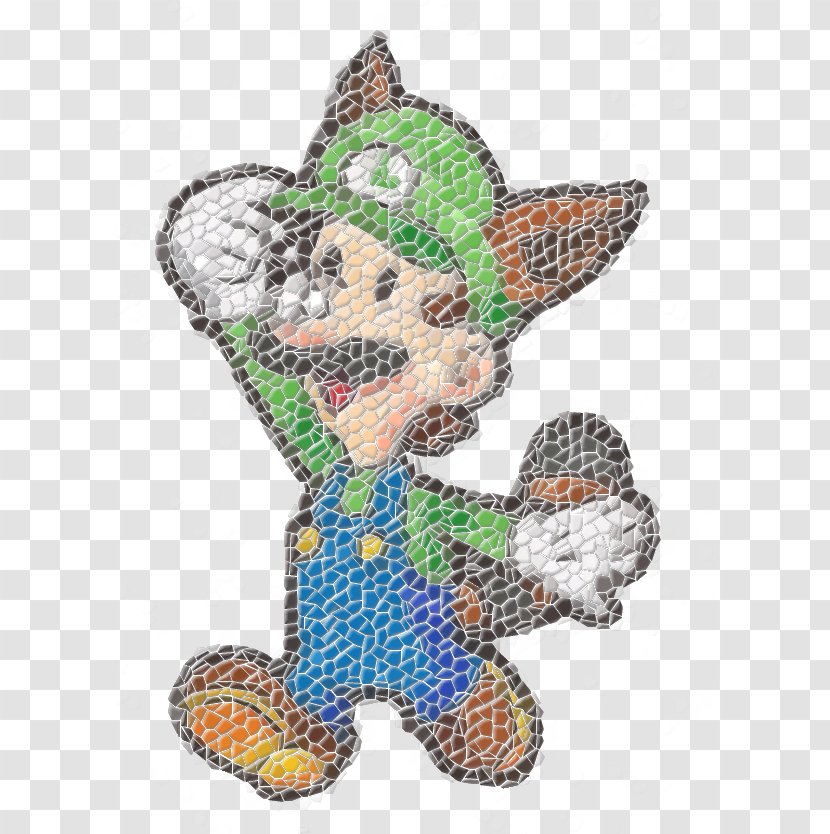 New Super Mario Bros. U Luigi Luigi's Mansion: Dark Moon - Small To Medium Sized Cats - Paper Mosaic Transparent PNG