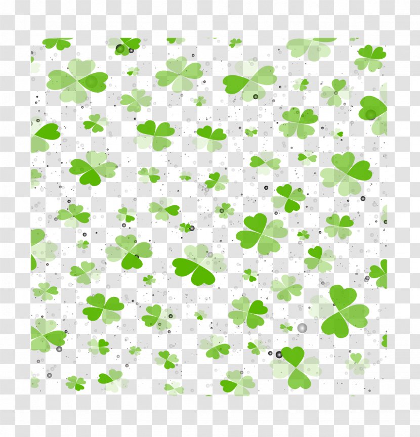 Four-leaf Clover - Plant - Vector Background Transparent PNG