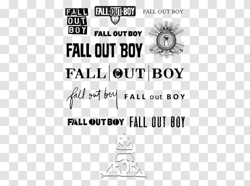 Fall Out Boy Logo Emo Save Rock And Roll Design - Silhouette - Brendon Urie Panic At The Disco Transparent PNG
