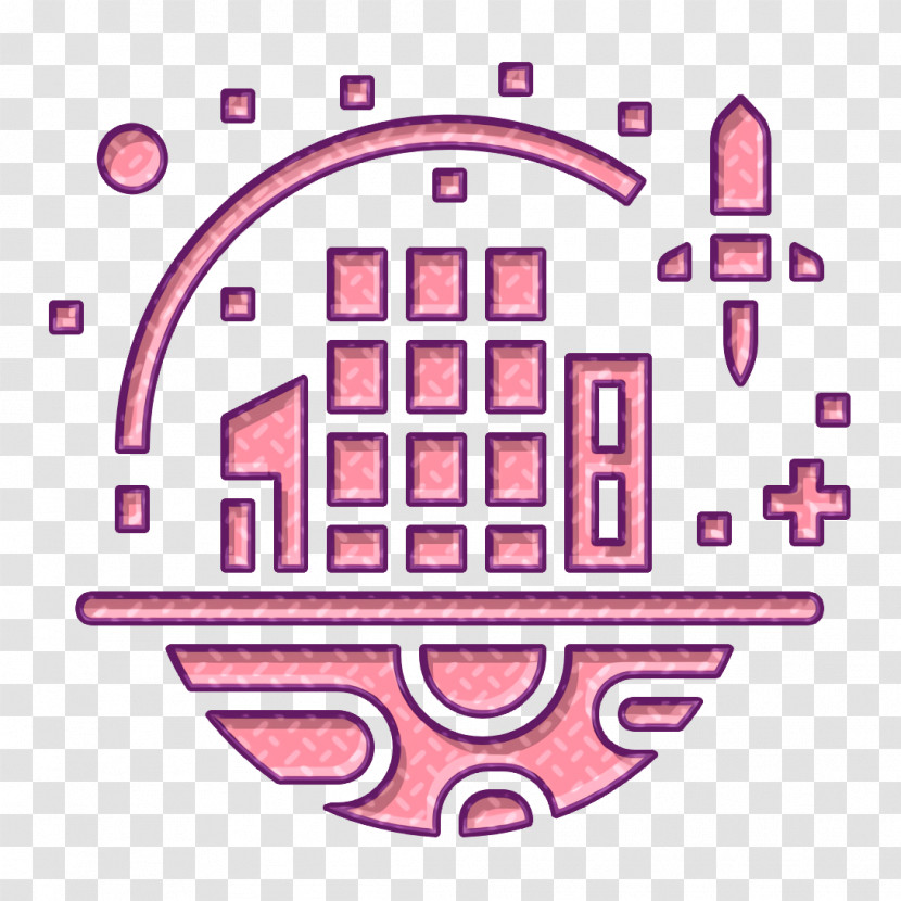 Technologies Disruption Icon Moon Icon Space Colonization Icon Transparent PNG