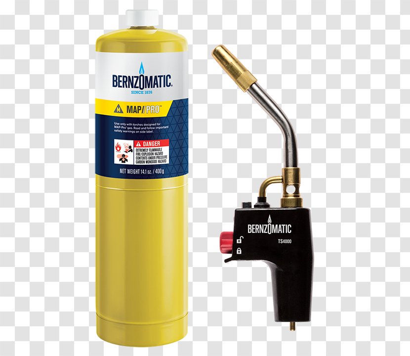 MAPP Gas BernzOmatic Propane Torch - Copper Tubing - Bernzomatic Transparent PNG