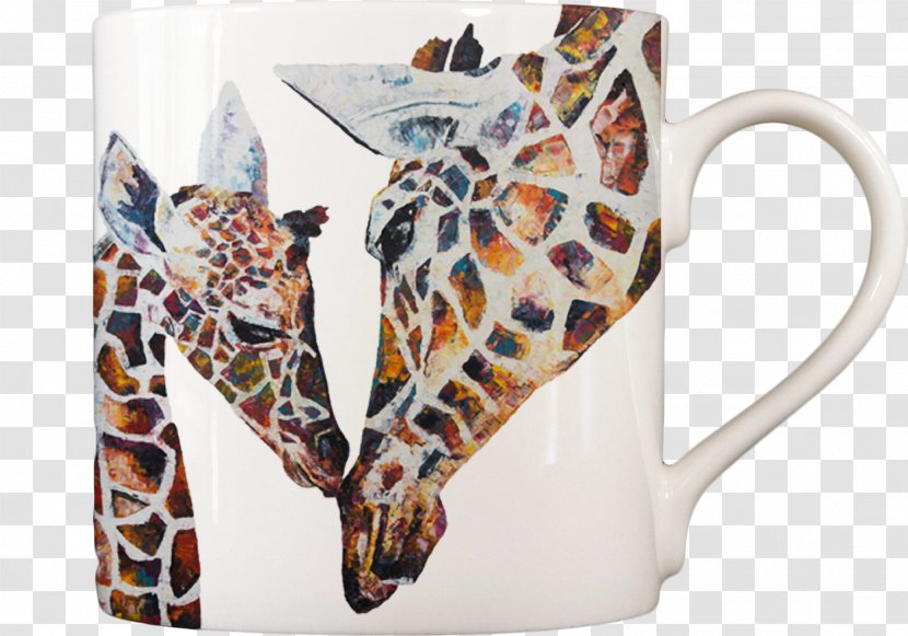 Coffee Cup Mug Giraffe Bone China - Tableware Transparent PNG