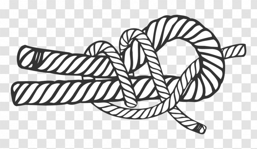 Sheet Bend The Ashley Book Of Knots Bowline - Symbol - Sailing Transparent PNG