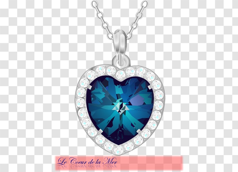 Heart Of The Ocean Jewellery Necklace Clip Art - Blue - Titanic Transparent PNG