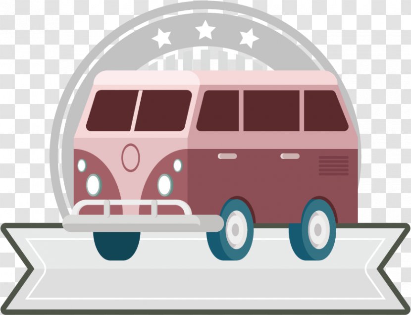 Bus Euclidean Vector Clip Art - Transport - Pink Label Transparent PNG