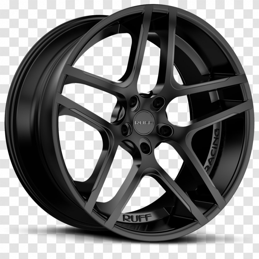 Alloy Wheel Car Rim Tire Spoke - Black Transparent PNG
