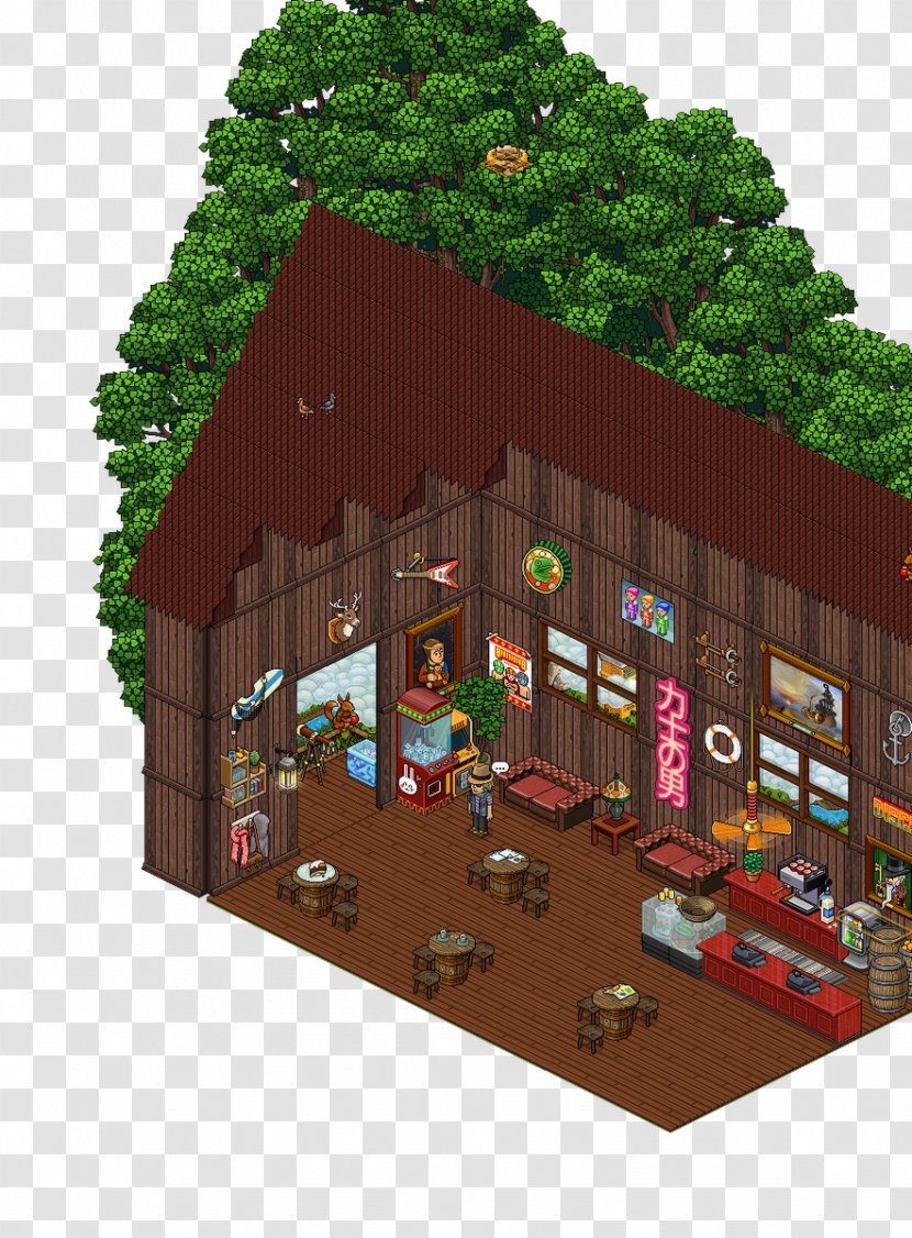 Habbo Cafe Tree House Room - Facade - Timeline Transparent PNG