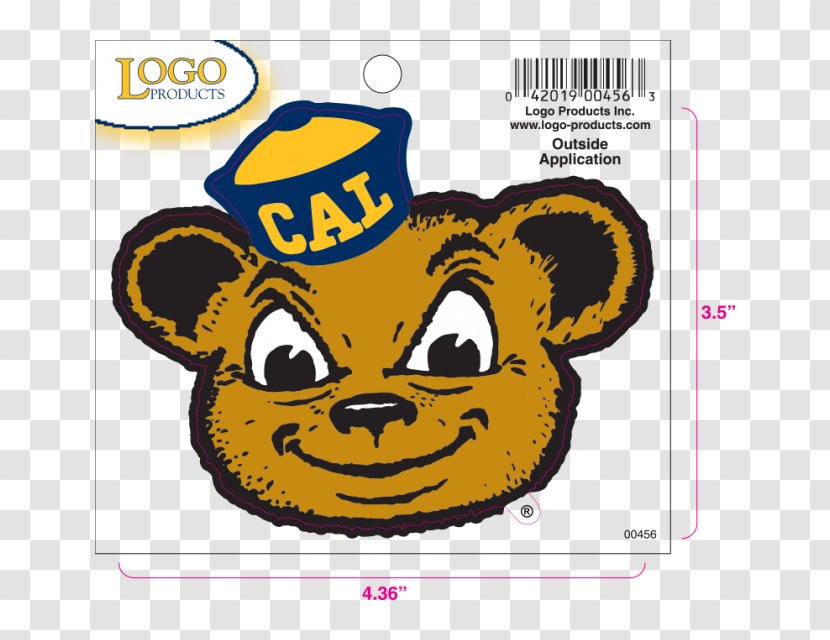 University Of California, Berkeley California Golden Bears Football Men's Basketball Oski Mascot - Rilakkuma Insignia Transparent PNG